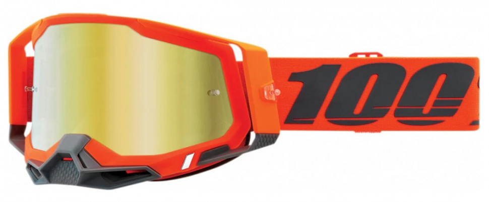Мото окуляри 100% Racecraft II Goggle Kerv Mirror Gold Lens (50121-259-13)