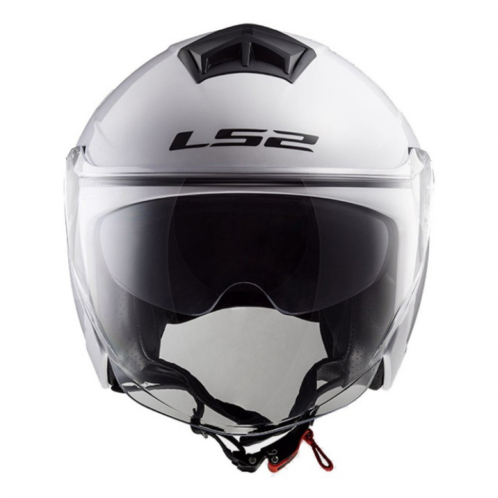 Мотошлем LS2 OF573 Twister II Single Mono Gloss White