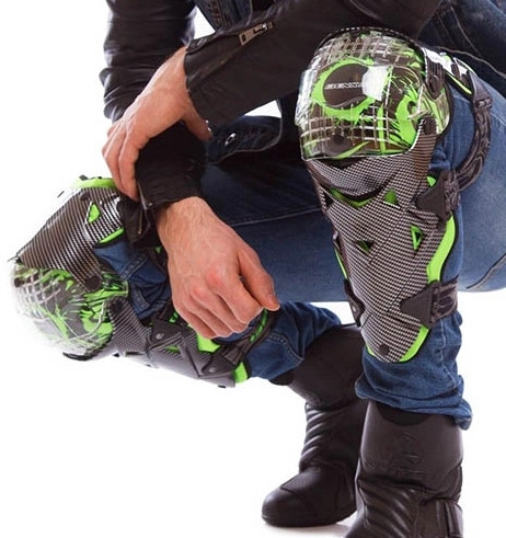 Наколенники Motorace NMX-003 Black/Green