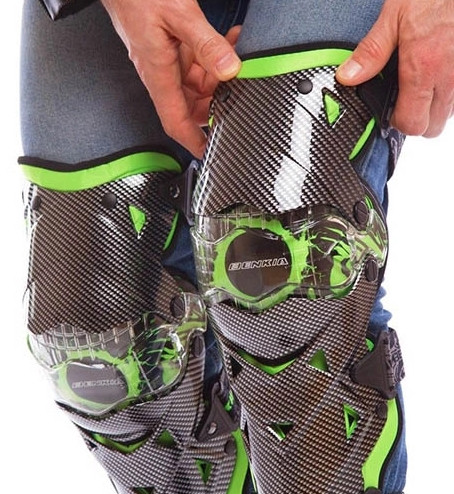 Наколенники Motorace NMX-003 Black/Green