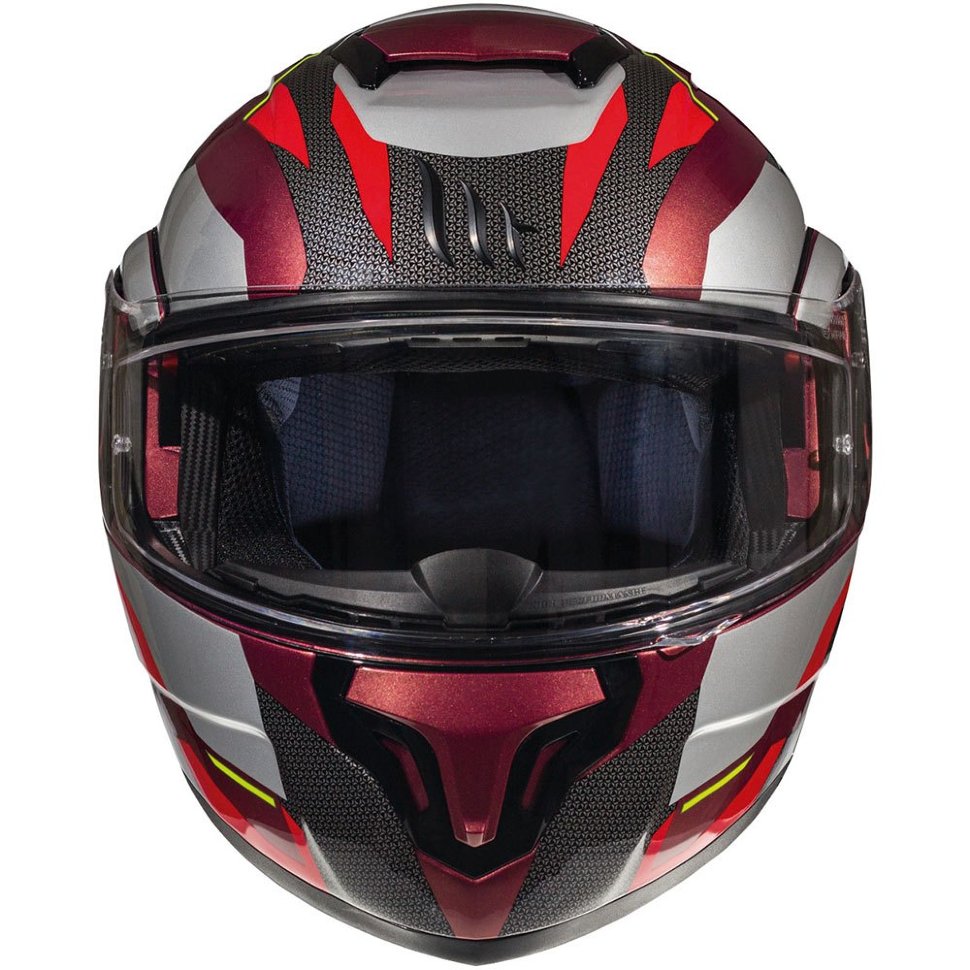 Мотошлем MT Helmets Atom SV Transcend Gloss Red/Grey/Black