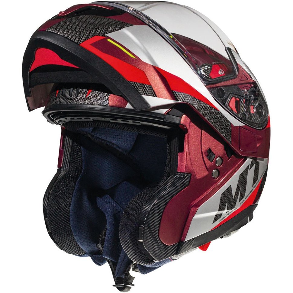 Мотошлем MT Helmets Atom SV Transcend Gloss Red/Grey/Black