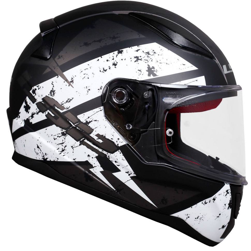 Мотошлем LS2 FF353 Rapid Deadbolt Matt Black/White