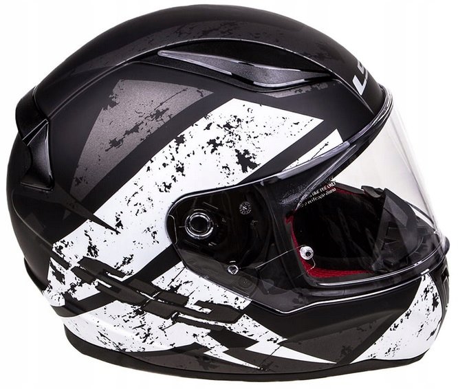 Мотошлем LS2 FF353 Rapid Deadbolt Matt Black/White