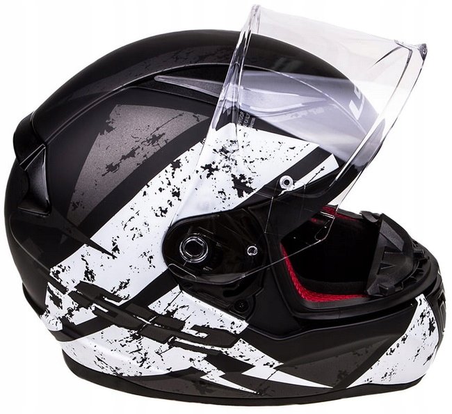 Мотошлем LS2 FF353 Rapid Deadbolt Matt Black/White