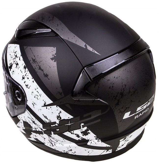 Мотошлем LS2 FF353 Rapid Deadbolt Matt Black/White