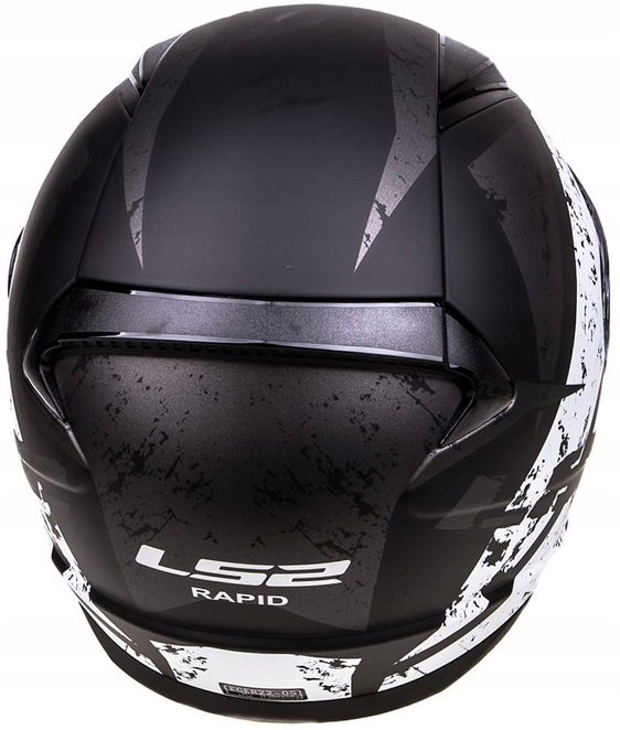 Мотошлем LS2 FF353 Rapid Deadbolt Matt Black/White