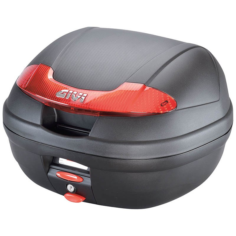 Кофр центральный/боковой Givi E340 34 л. Black/Red (00-00264575)