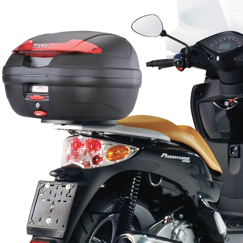 Кофр центральный/боковой Givi E340 34 л. Black/Red (00-00264575)