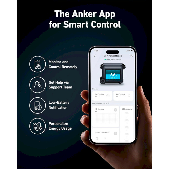 Зарядна станція Anker PowerHouse 767 (2048 Вт·год / 2400 Вт) (A1780)