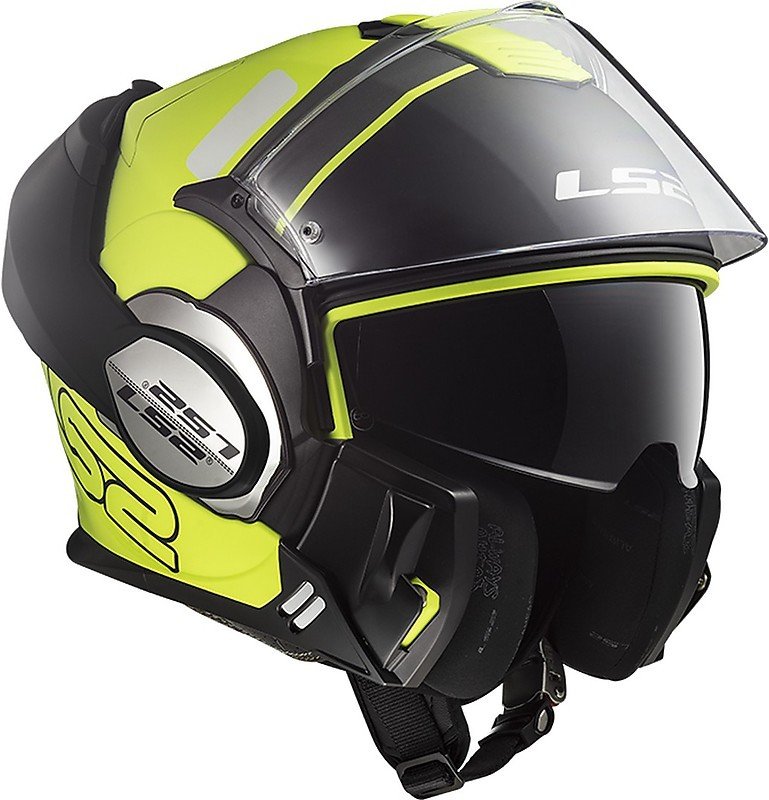 Мотошлем LS2 FF399 Valiant Prox Matt H-V Yellow/Black