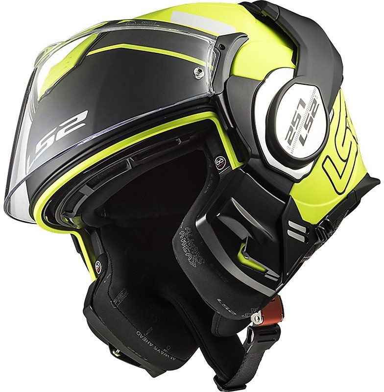 Мотошлем LS2 FF399 Valiant Prox Matt H-V Yellow/Black