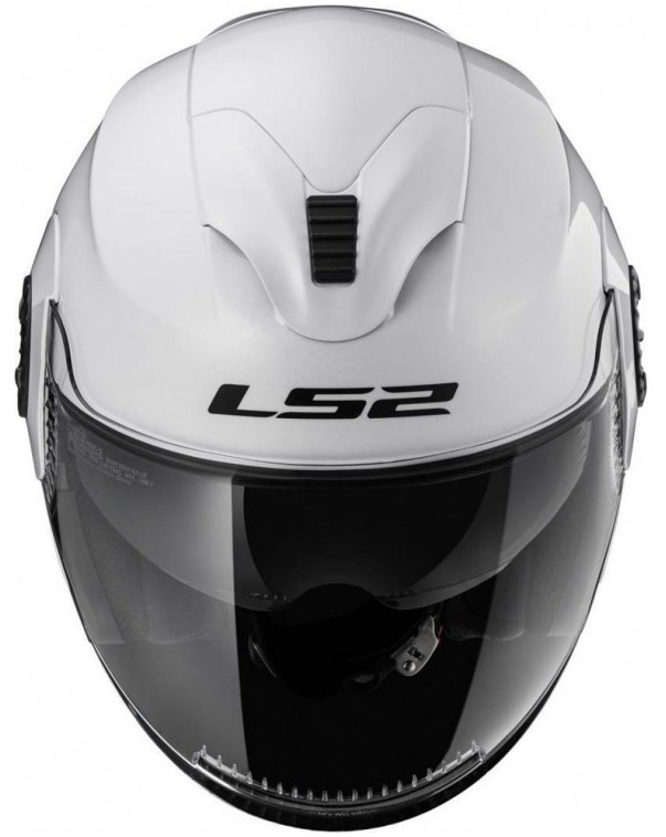 Мотошлем LS2 OF570 Verso Single Mono Gloss White