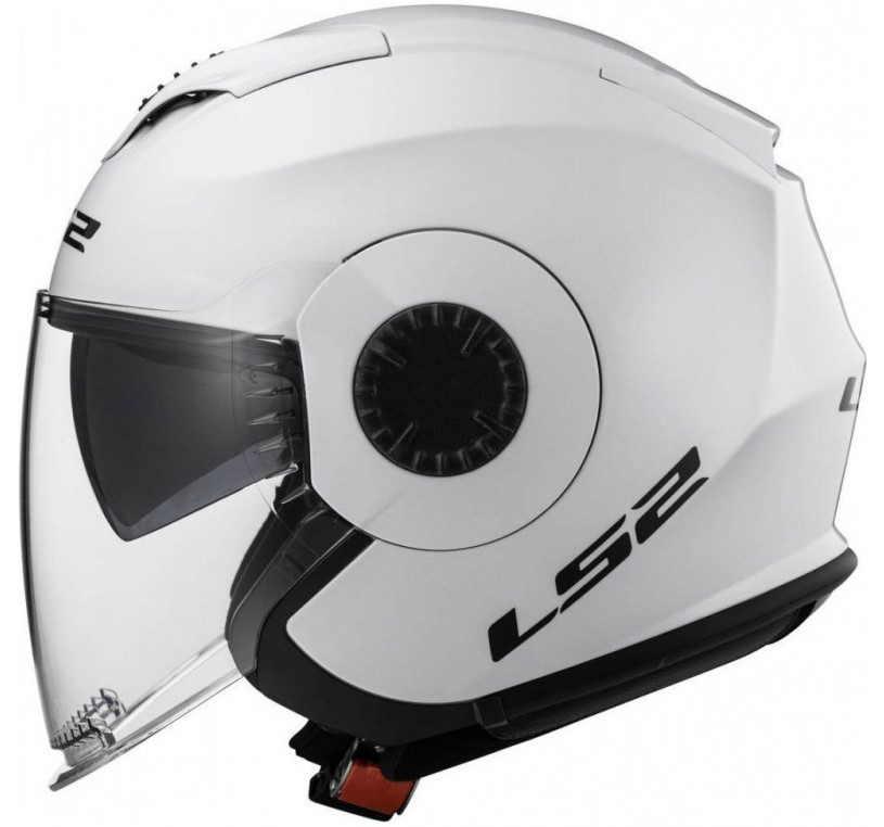 Мотошлем LS2 OF570 Verso Single Mono Gloss White
