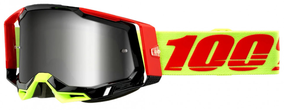 Мото очки 100% Racecraft 2 Goggle Wiz Mirror Lens Flash Silver (50121-261-02)