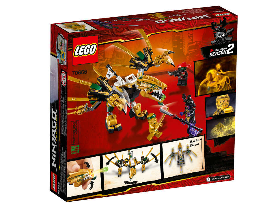 Конструктор Lego Ninjago: золотой дракон (70666)