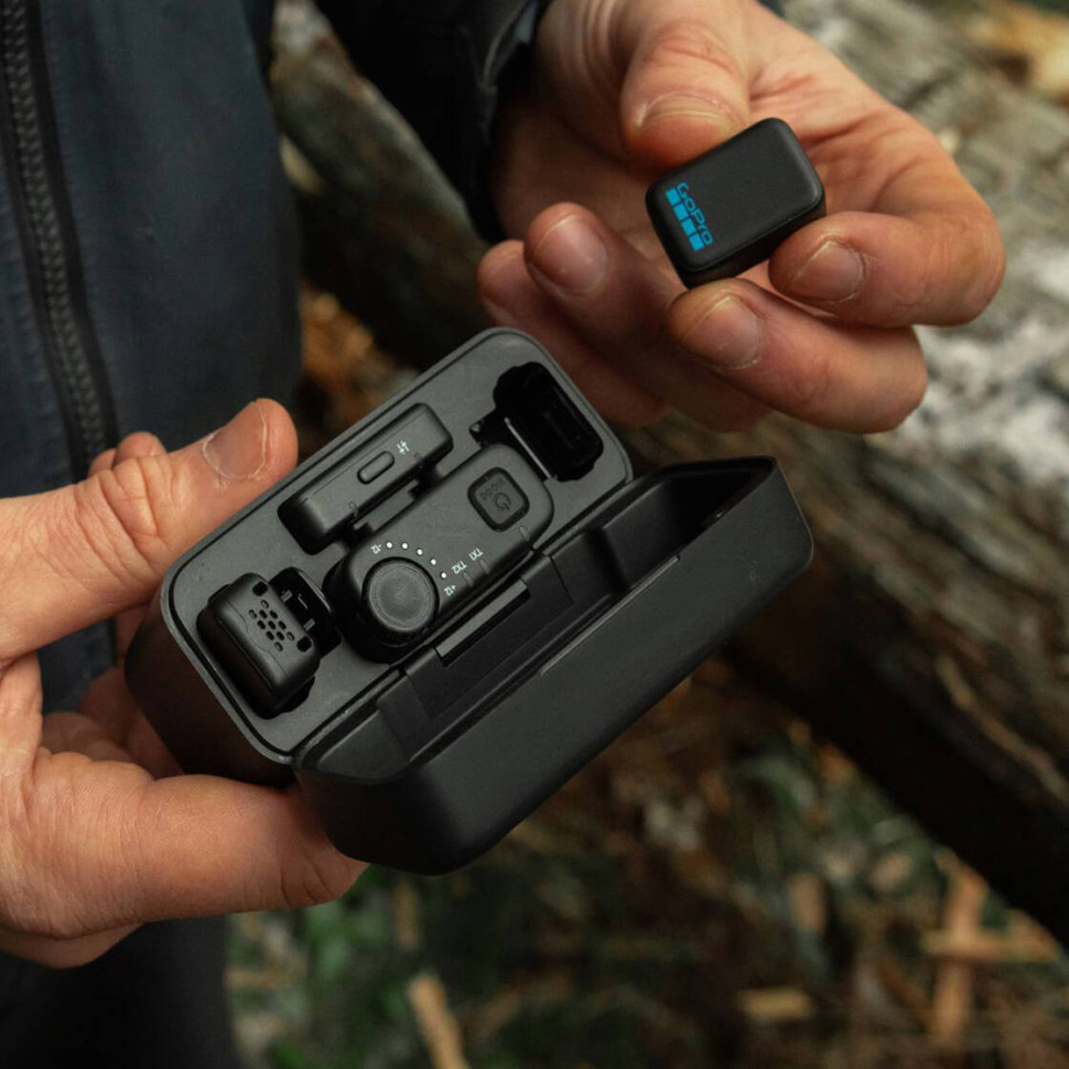 Радіосистема GoPro Wireless Mic, два мікрофони, зарядний чохол (AWMIC-010-EU)