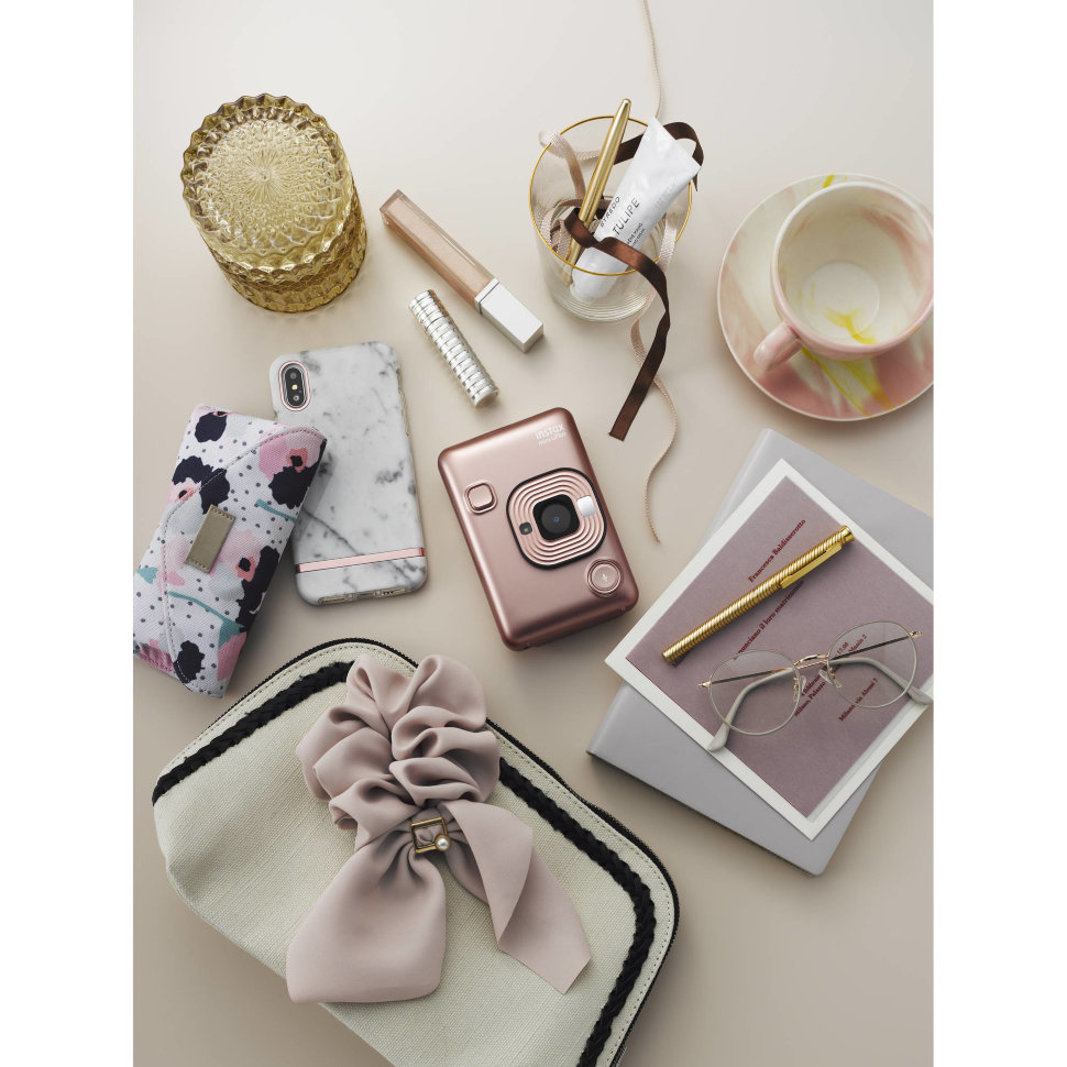 Фотокамера моментальной печати Fujifilm Instax Mini LiPlay Blush Gold (16631849)