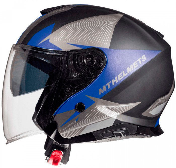 Мотошлем MT Helmets Thunder 3 Jet Wing Matt Blue