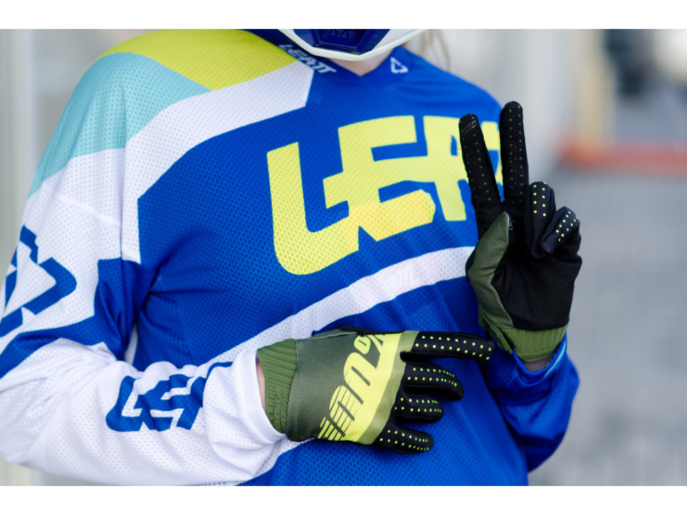 Мотоперчатки Ride 100% Ridefit Glove Army Green/Black