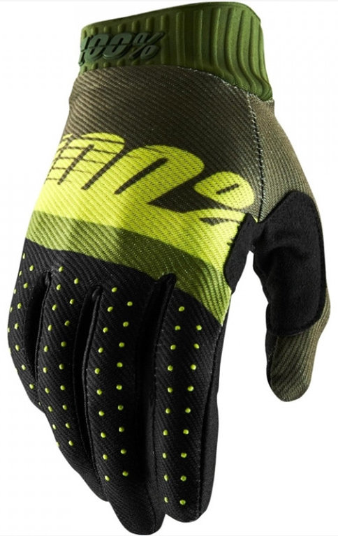 Мотоперчатки Ride 100% Ridefit Glove Army Green/Black