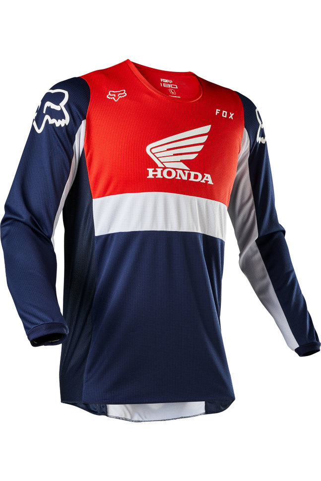 Мотоджерси Fox 180 Honda Jersey Navy/Red