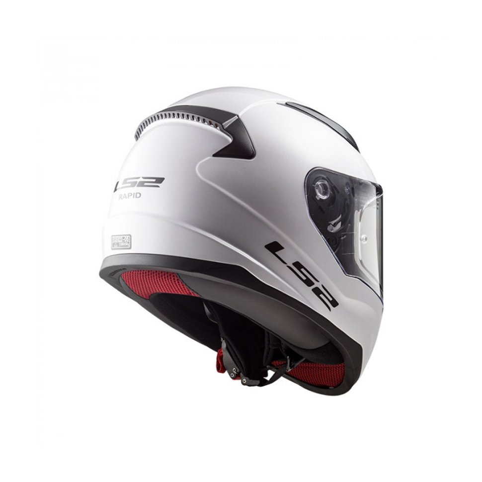 Детский мотошлем LS2 FF353 Rapid Mini Single Mono Gloss White