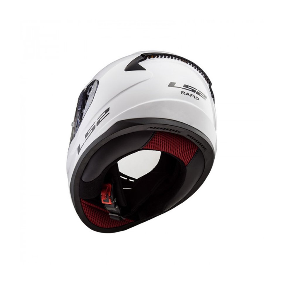 Детский мотошлем LS2 FF353 Rapid Mini Single Mono Gloss White