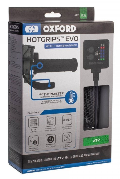 Ручки з підігрівом Oxford Hotgrips EVO ATV & Thumb Warmer Temperature Controlled (EL423)