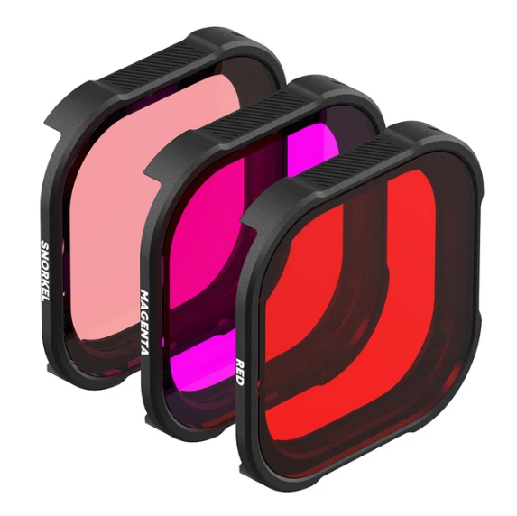 Набор из 3 подводных фильтров PolarPro для корпуса Protective Housing GoPro Hero 11, Hero 10, Hero 9 APPRO-006 (H9-1016)