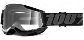 Мото очки 100% Strata Goggle II Black Clear Lens (50421-101-01)