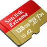 Карта памяти SanDisk 128GB Extreme microSDXC UHS-I + SD адаптер (SDSQXA1-128G-GN6AA)