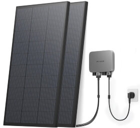 Комплект EcoFlow PowerStream – микроинвертор 600W + солнечные панели 2х400 Вт
