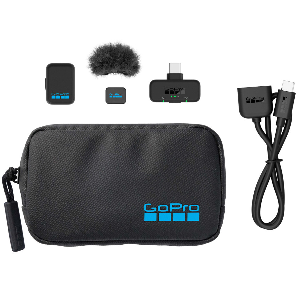 Радіосистема GoPro Wireless Mic, мікрофон, приймач для смартфона (AWMIC-010-USB-EU)