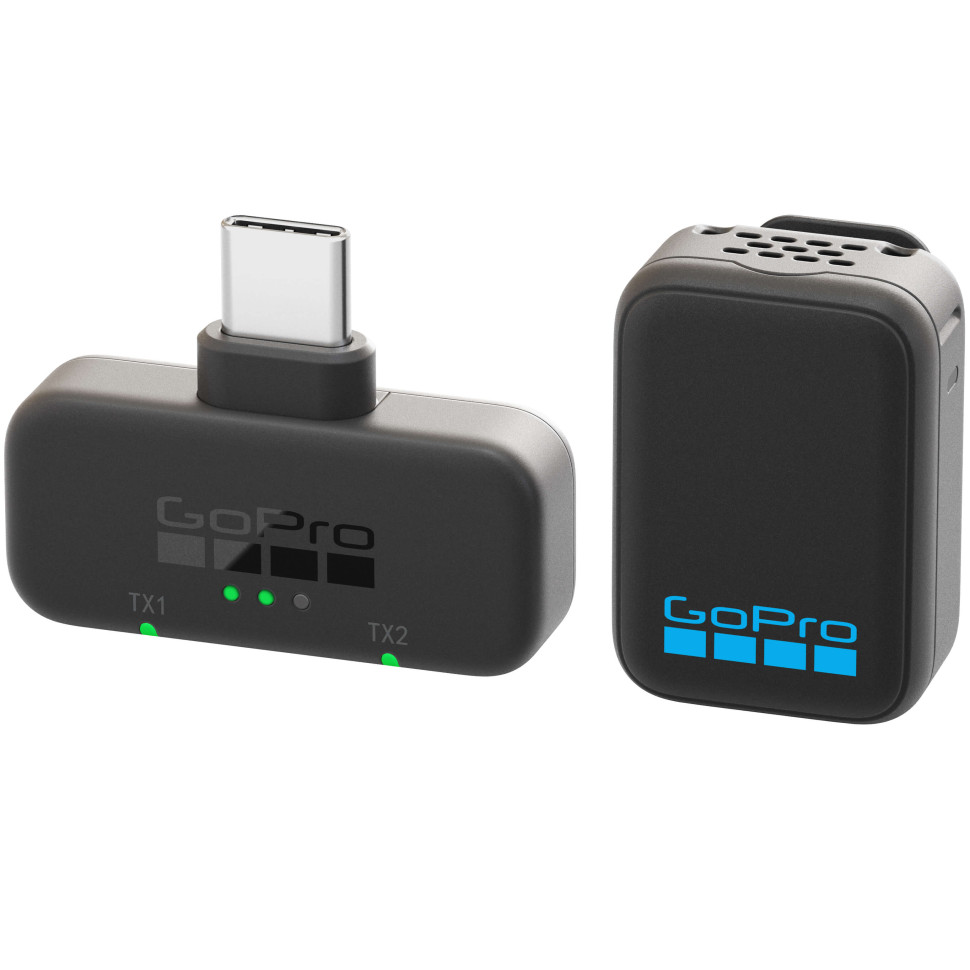 Радіосистема GoPro Wireless Mic, мікрофон, приймач для смартфона (AWMIC-010-USB-EU)