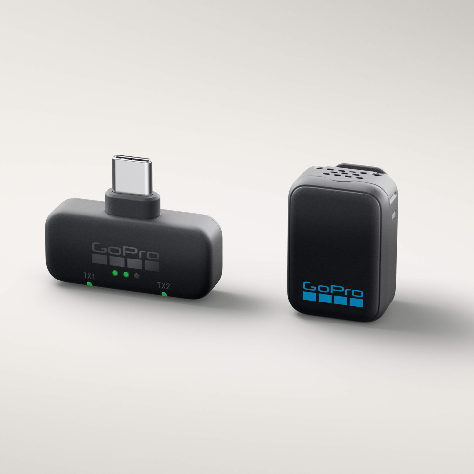 Радіосистема GoPro Wireless Mic, мікрофон, приймач для смартфона (AWMIC-010-USB-EU)