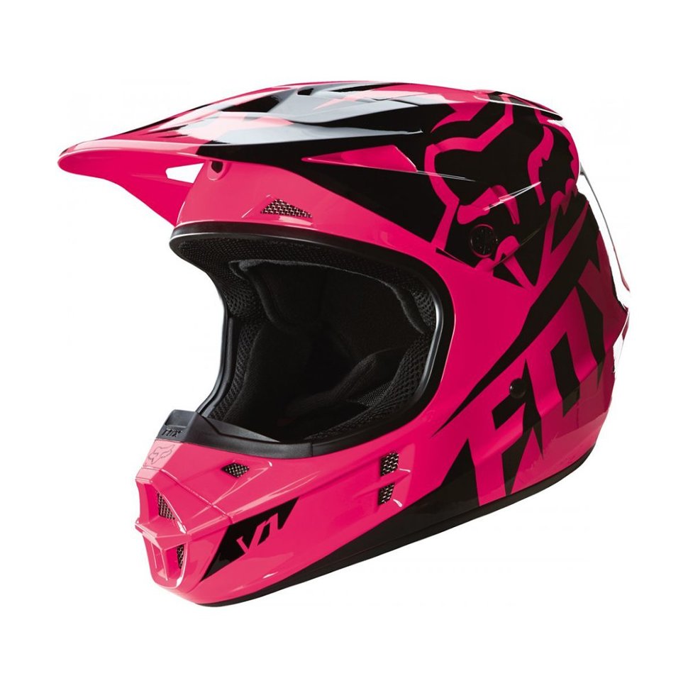 Мотошлем Fox V1 Race Helmet Pink