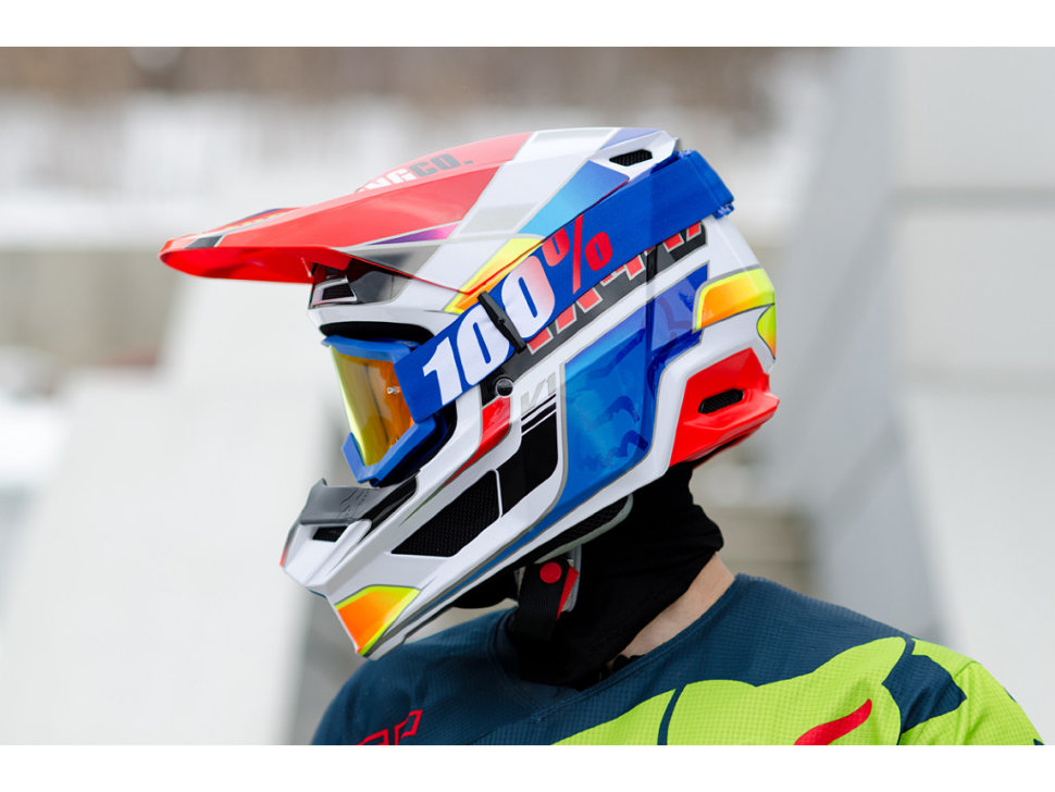 Мотошлем детский FOX YTH V1 Yorr Blue/Red