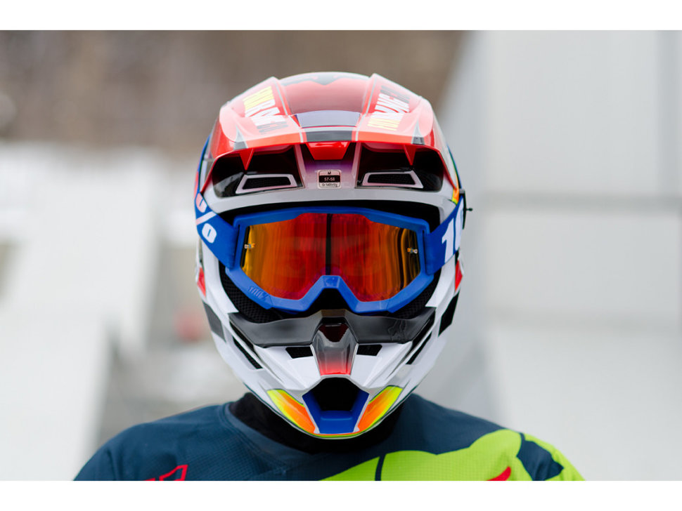 Мотошлем детский FOX YTH V1 Yorr Blue/Red