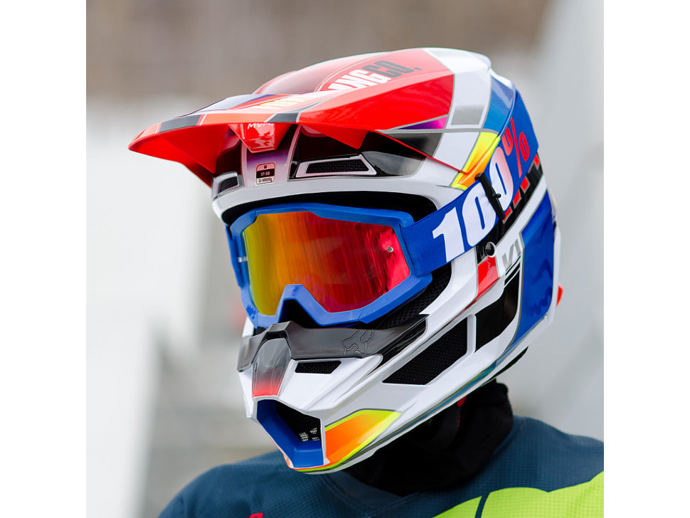 Мотошлем детский FOX YTH V1 Yorr Blue/Red