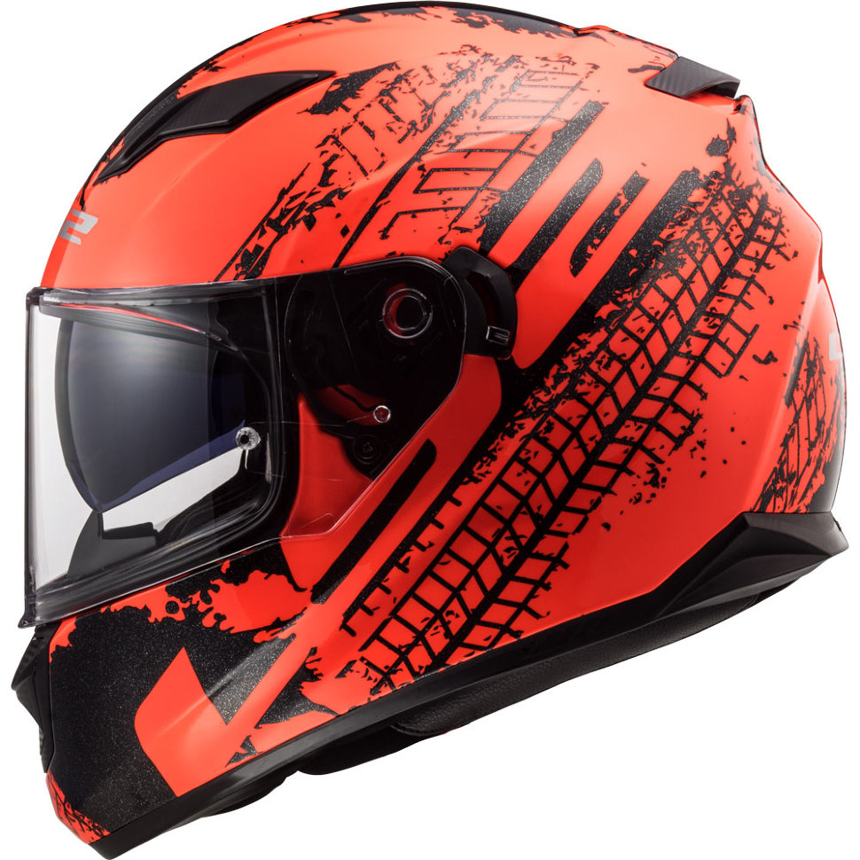 Мотошлем LS2 FF320 Stream Evo Lava Fluo Orange/Black