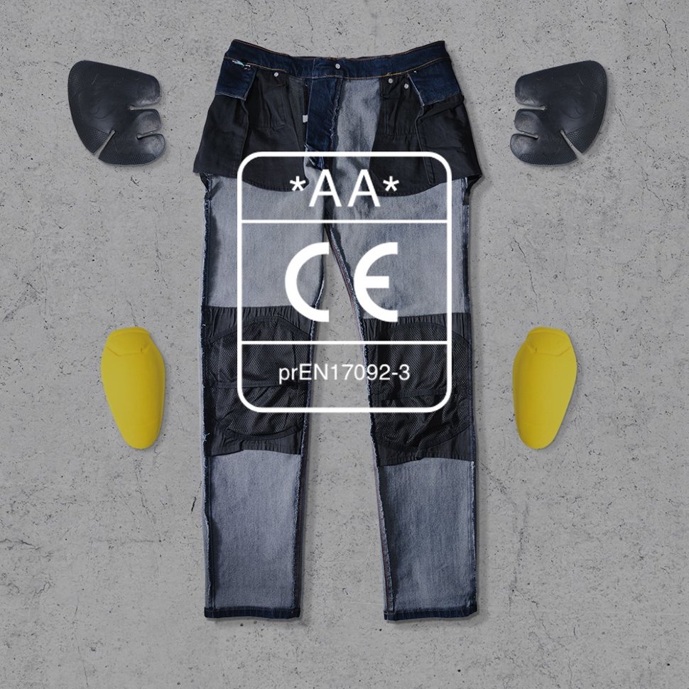 Мотоджінси Oxford Jean Straight MS Blk Short