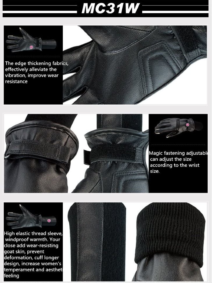 Мотоперчатки Scoyco MC31W Black