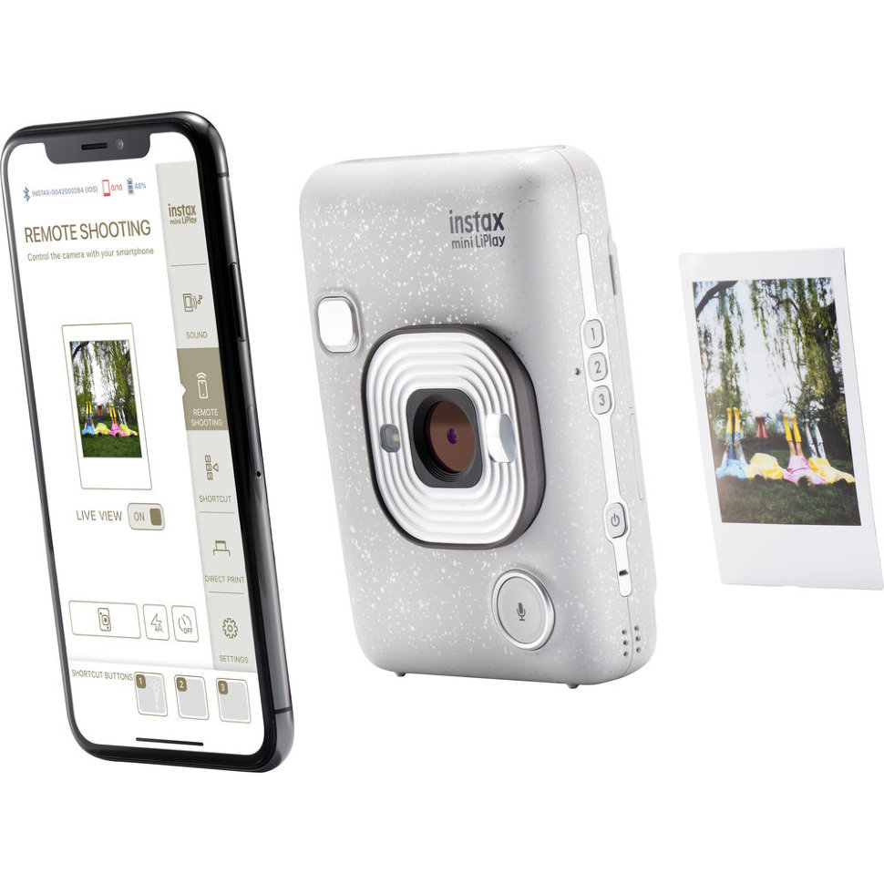 Фотокамера моментальной печати Fujifilm Instax Mini LiPlay Stone White (16631758)
