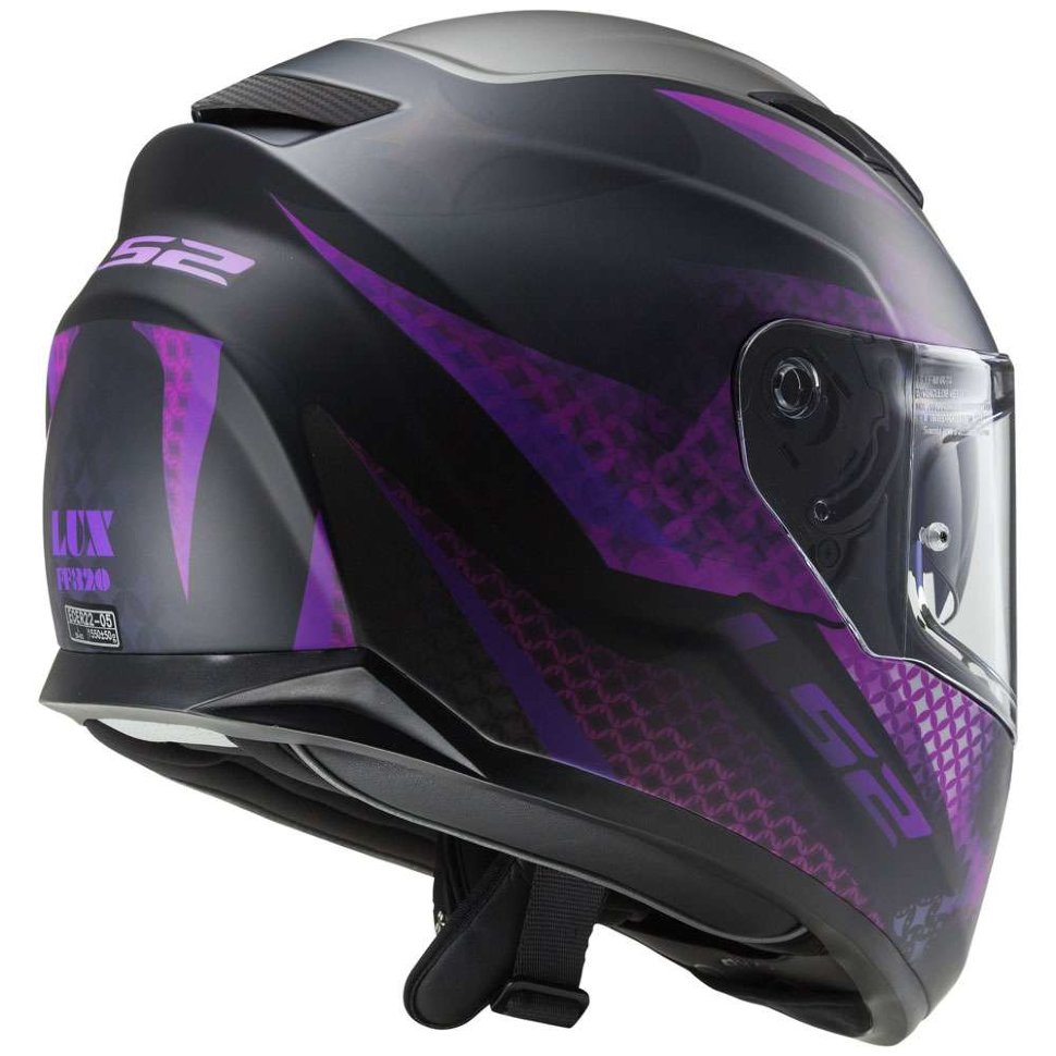 Мотошлем LS2 FF320 Stream Evo Lux Matt Black /Pink