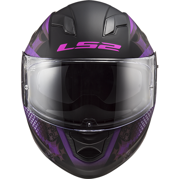 Мотошлем LS2 FF320 Stream Evo Lux Matt Black /Pink