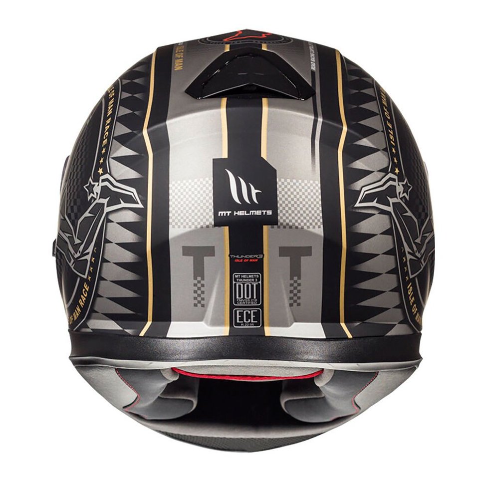 Мотошлем MT Helmets Thunder 3 SV Isle Of Man Matt Black/Gold