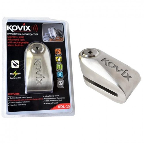 Мотозамок с сигнализацией Kovix KDL15 SS (KDL15 SS)