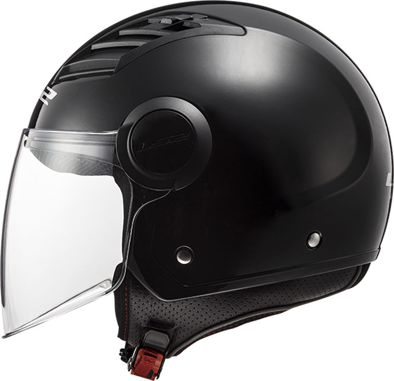 Мотошлем LS2 OF562 Airflow Gloss Black Long