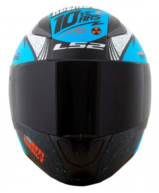 Мотошлем LS2 FF353 Rapid Thunder Matt Blue/Black/Orange